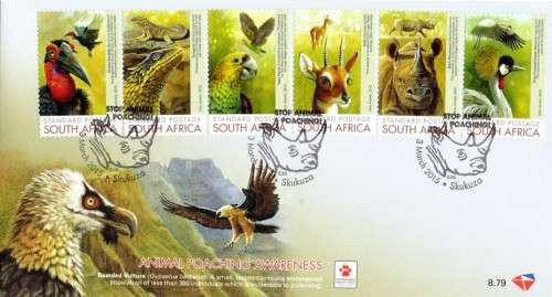South Africa - 2015 Animal Poaching Awareness FDC 8.79