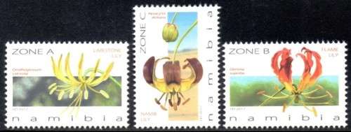 Namibia - 2017 Flame Lilies Set MNH