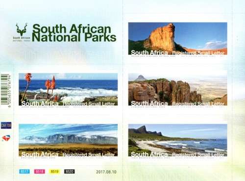 South Africa - 2017 National Parks Sheet MNH