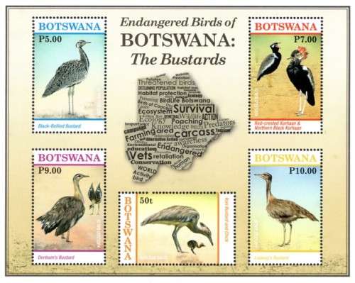 Botswana - 2017 Bustards MS MNH