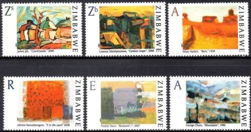 Zimbabwe - 2009 Contemporary Paintings Set MNH SG 1270-1275