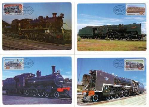 South Africa - 1983 Steam Locomotives Maxi Card Set