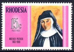 Rhodesia - 1970 Famous Rhodesians Mother Patrick MNH SACC 219