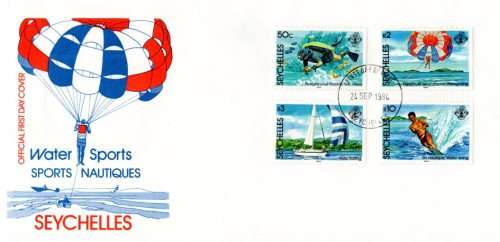 Seychelles - 1984 Water Sports FDC SG 597-600