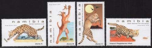 Namibia - 2018 Small Felines Set MNH