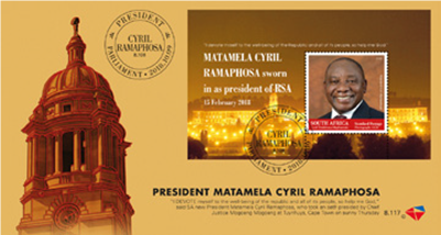 South Africa - 2018 President Ramaphosa MS FDC 8.117