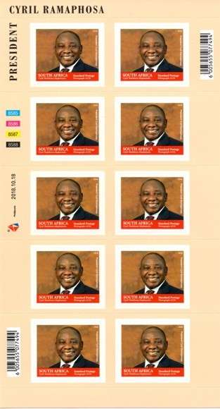 South Africa - 2018 President Ramaphosa Sheet MNH