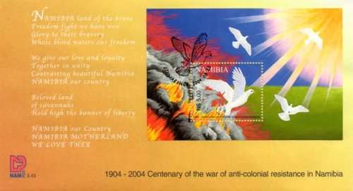 Namibia - 2004 Centenary of Anti-Colonial War FDC 3.43