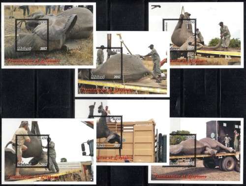 Malawi - 2017 Elephant Translocation Project MS Set MNH