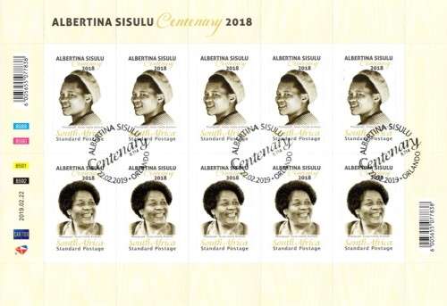 South Africa - 2019 Albertina Sisulu Sheet Used