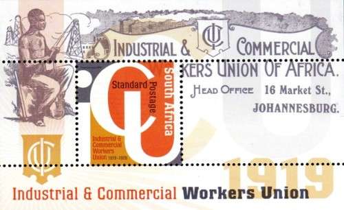 South Africa - 2019 Industrial and Commercial Workers Union MS MNH