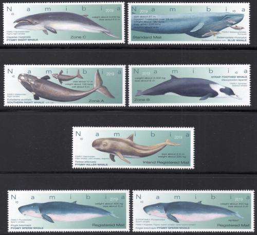 Namibia - 2019 Whales Set incl Reprint MNH