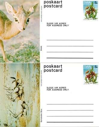 SWA - 1980 Succulents 5c Postcard Set Mint