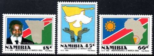 Namibia - 1990 Independence Set MNH SACC 1-3