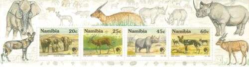 Namibia - 1993 Rare and Endangered Animals MS MNH SACC 73
