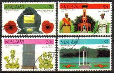 Malawi - 1982 Remembrance Day Set MNH SG 662-665