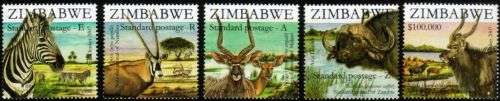 Zimbabwe - 2007 SAPOA 2nd Joint Issue Antelope Set MNH SG 1244-1248
