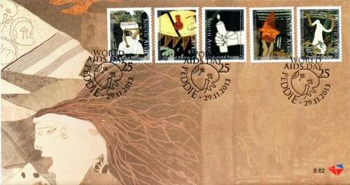 South Africa - 2013 World AIDS Day FDC 8.62