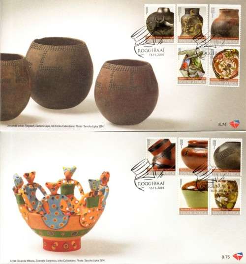 South Africa - 2014 Ceramic Vessels FDC Set 8.74 + 8.75