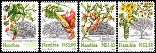 Namibia - 1997 Trees Set MNH SACC 202-205
