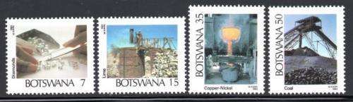 Botswana - 1984 Mining Industry Set MNH SG 554-557
