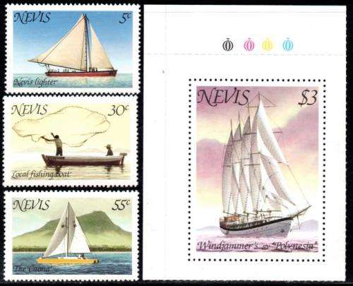 Nevis - 1980 Boats Set MNH SG 51-53, 54a