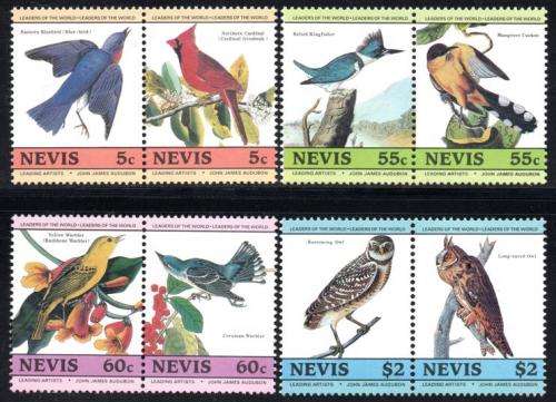 Nevis - 1985 Birth Centenary of Audubon Birds Set MNH SG 269-276
