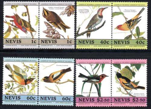 Nevis - 1985 Birth Centenary of Audubon Birds Set MNH SG 285-292