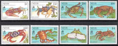 Nevis - 1990 Crabs Set & MS MNH SG 546-554