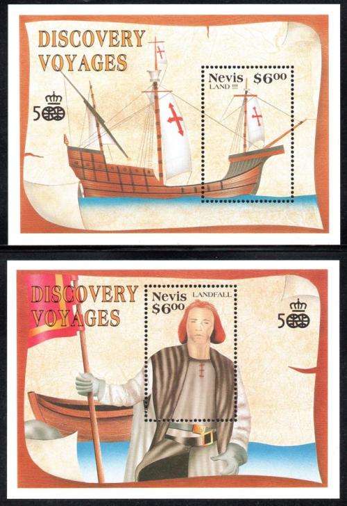 Nevis - 1991 Discovery of America by Columbus Set & MS MNH SG 592-600