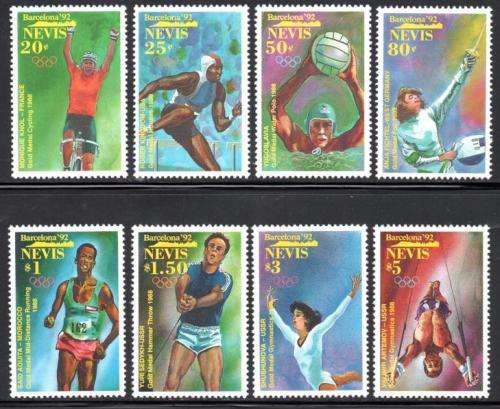 Nevis - 1992 Olympic Games Set & MS MNH SG 660-668