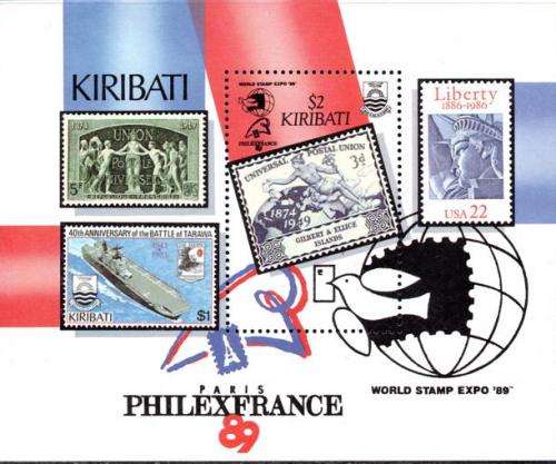 Kiribati - 1989 Philexfrance 89 MS MNH SG 310
