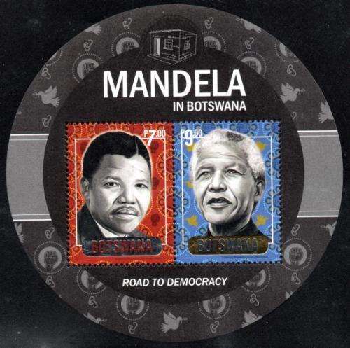 Botswana - 2021 Nelson Mandela in Botswana MS MNH