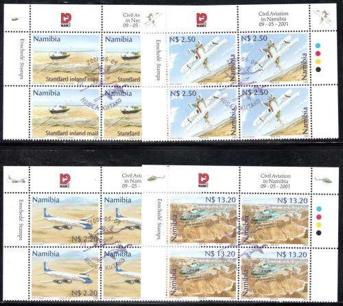 Namibia - 2001 Civil Aviation Control Block Set Used SACC 351-354
