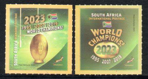 South Africa - 2023 Rugby World Cup Champions Set MNH