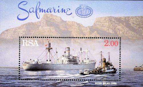 South Africa - 1996 50th Anniv of Safmarine R2 MS MNH SACC 973