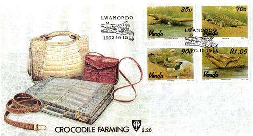 Venda - 1992 Crocodile Farming FDC 2.28