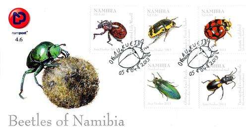 Namibia - 2013 Beetles FDC 4.6