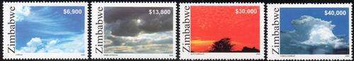 Zimbabwe - 2005 Cloud Formations Set MNH SG 1156-1159