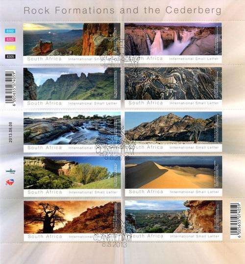 South Africa - 2013 Rock Formations and the Cederberg Sheet Used