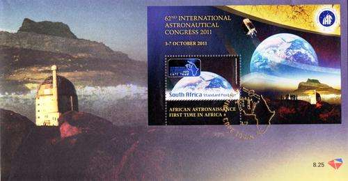 South Africa - 2011 Astronautical Congress FDC 8.25