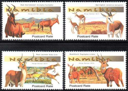 Namibia - 2014 Medium-sized Antelopes Set MNH