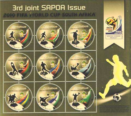 Zimbabwe - 2010 SAPOA 3rd Joint Issue FIFA World Cup MS MNH SG 1308