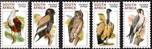 South Africa - 1998 Raptors Postcard Set