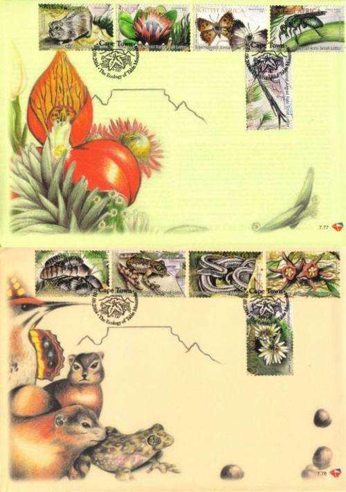 South Africa - 2004 Ecology of Table Mountain FDC 7.77 + 7.78