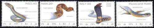 Namibia - 2014 Poisonous Snakes Set MNH