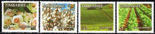 Zimbabwe - 2014 Export Crops Set MNH