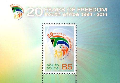 South Africa - 2014 20 Years of Freedom MS MNH