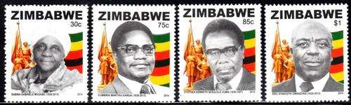 Zimbabwe - 2014 Heroes Set MNH