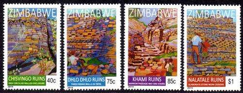 Zimbabwe - 2015 Drystone Ruins Set MNH